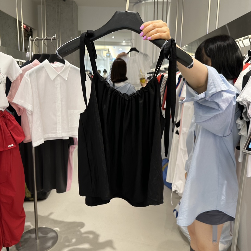 ARTE STUDIO韓國㊣直郵東大門代購女裝新款休閑吊帶背心蝴蝶結ARTE STUDIO吊帶/背心