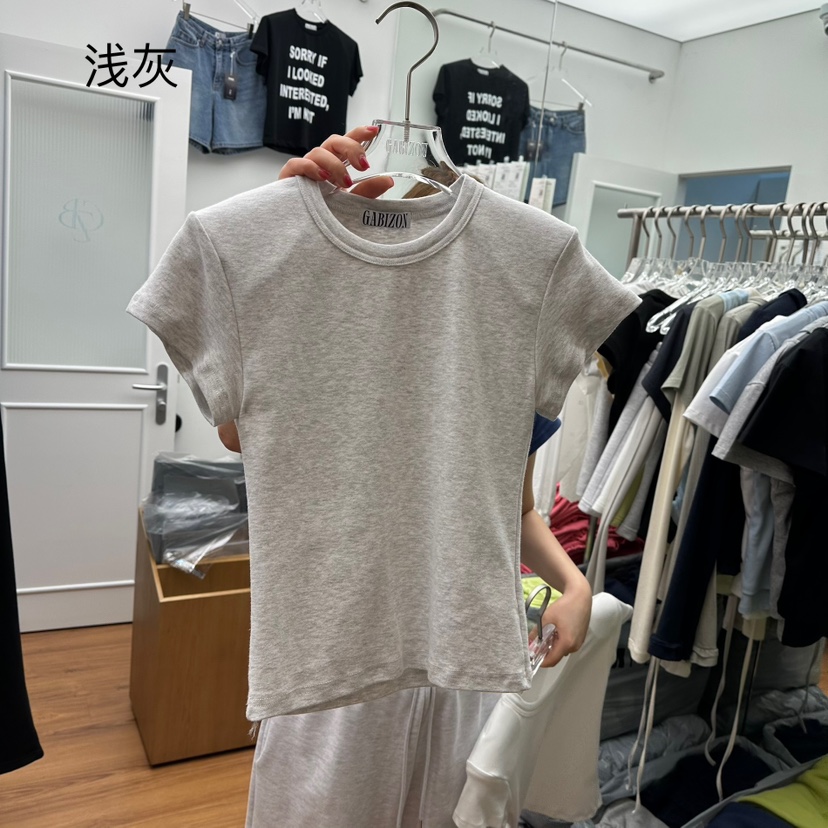 GABIZON直郵韓國代購㊣女裝新款人氣熱賣25春夏時尚推薦T恤GABIZONT恤圖色2