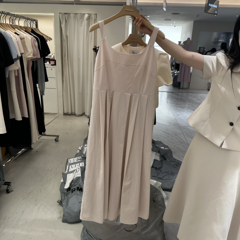 MER直郵韓國代購㊣女裝新款熱賣休閑時尚25春夏推薦人氣連衣裙MER/ANGELO BIANCO連衣裙