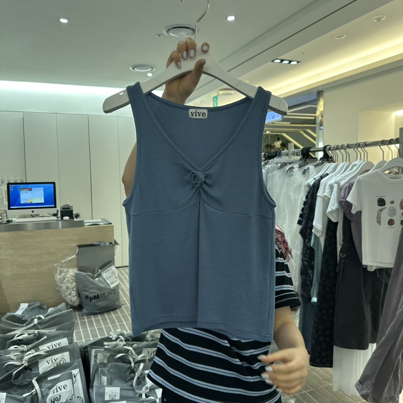 VIVE直郵韓國代購㊣女裝新品休閑熱賣時尚25春夏人氣吊帶背心VIVE吊帶/背心圖色3