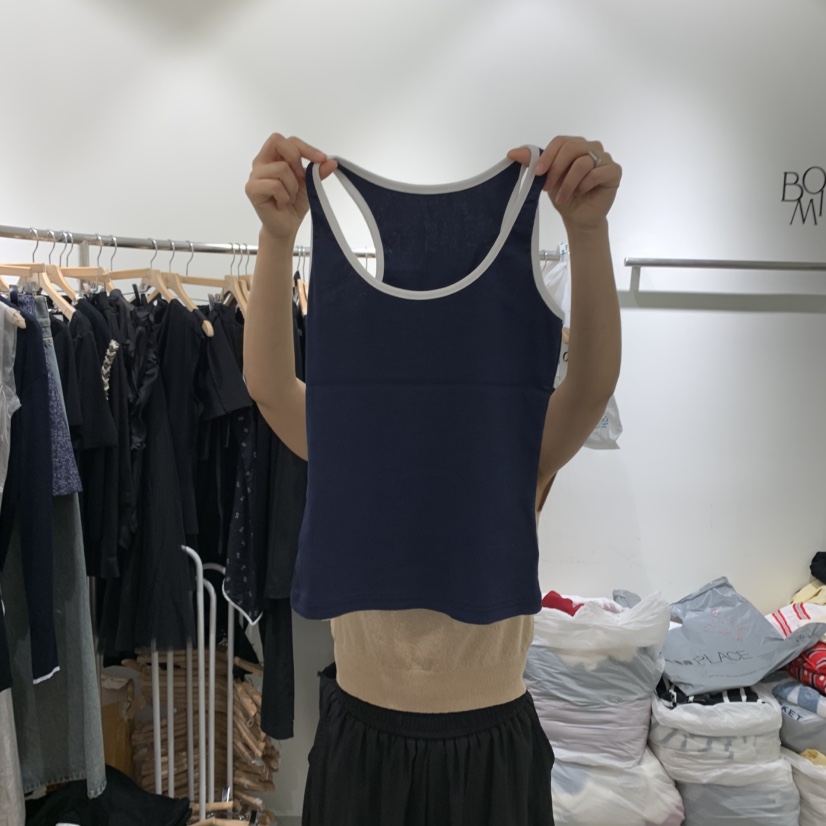 BY BOMI韓國直郵㊣女裝新款時尚休閑人氣25春夏熱賣吊帶背心BY BOMI吊帶/背心圖色3