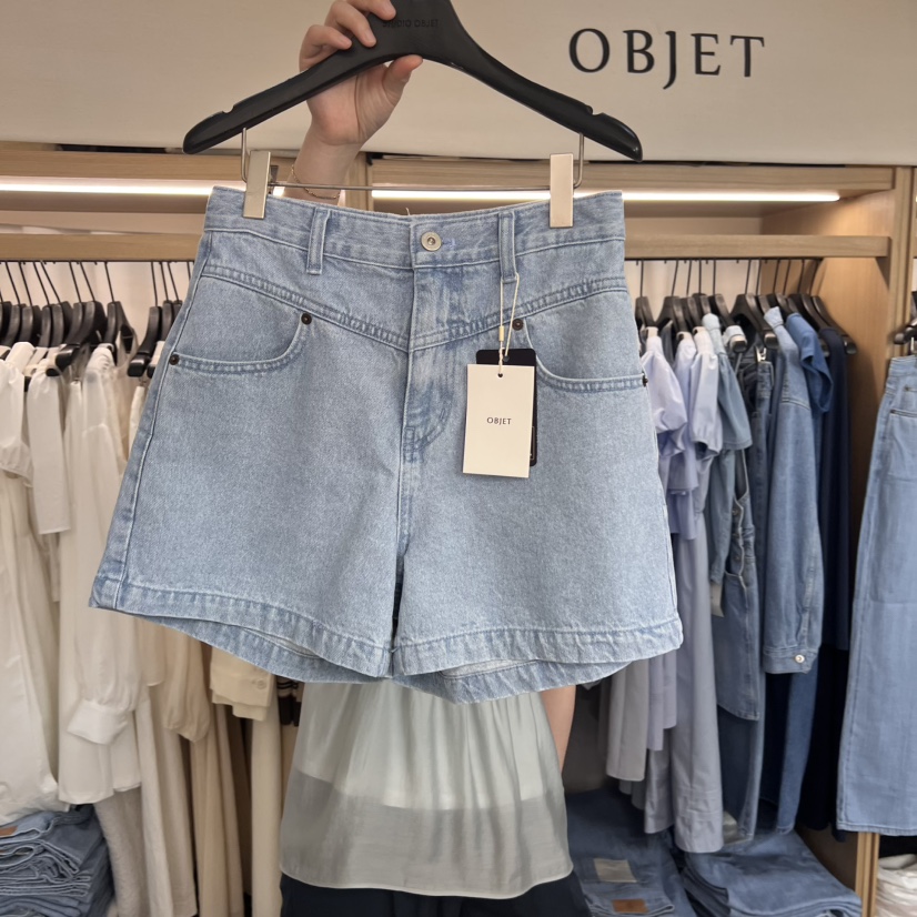 OBJET韓國直郵㊣女裝新款25春夏推薦人氣時尚休閑熱賣短褲love us u/OBJET短褲
