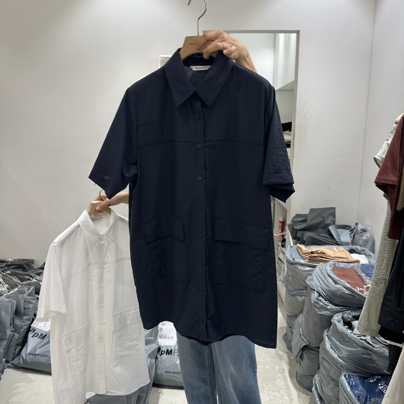 URBANSTORY/REMAKING韓國直郵㊣東大門實拍女裝新品時尚連衣裙口袋Remaking/URBANSTORY連衣裙圖色2