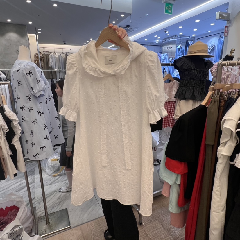 BEEN-A直郵韓國代購㊣女裝新品熱賣推薦25春夏時尚連衣裙連帽BEEN-A連衣裙圖色2
