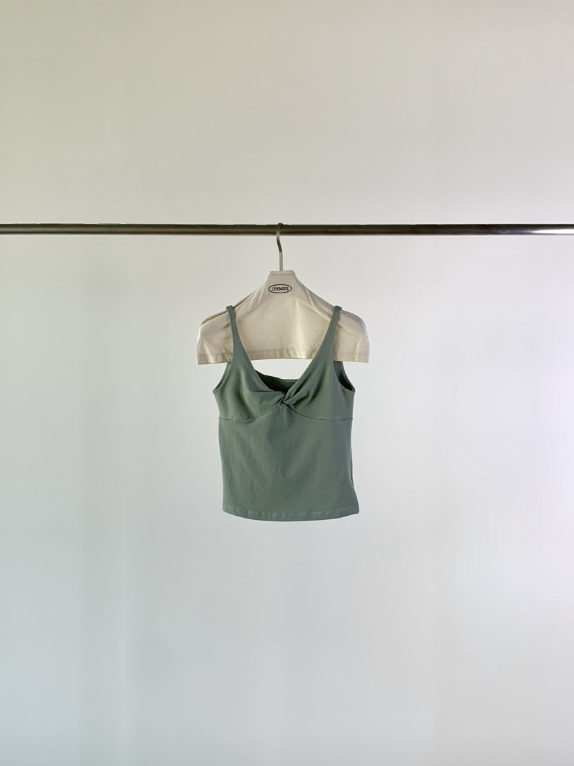 ONE MONE直郵韓國代購㊣女裝新品時尚25春夏人氣推薦吊帶背心ONE MONE吊帶/背心圖色2