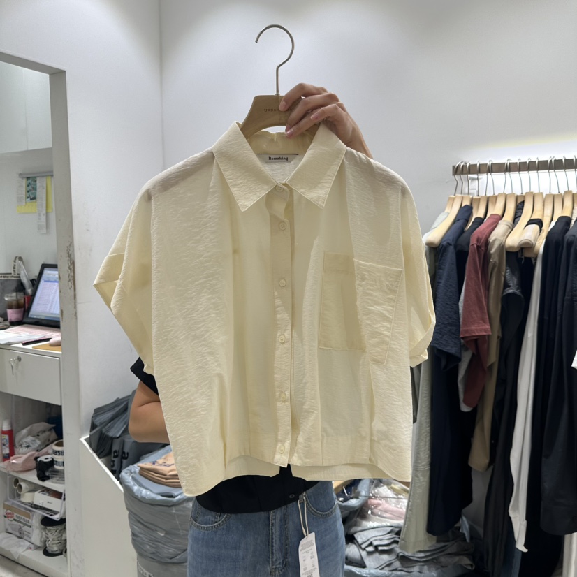 URBANSTORY/REMAKING韓國直郵㊣東大門實拍女裝新品25春夏襯衫蕾絲衫Remaking/URBANSTORY襯衫/蕾絲衫圖色2