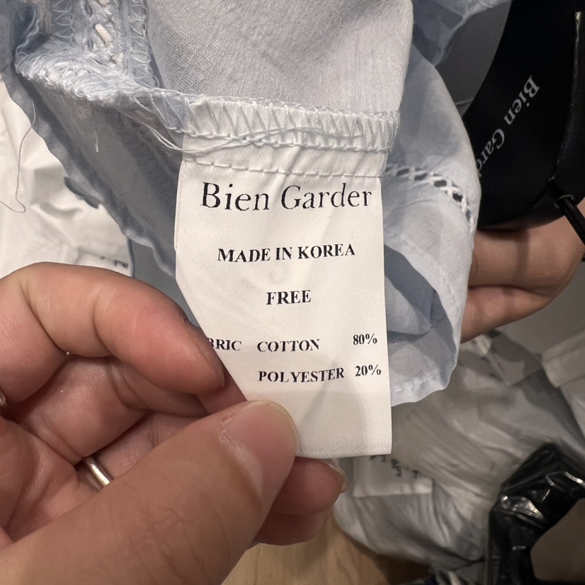 BIEN GARDER韓國直郵㊣東大門實拍女裝新品推薦襯衫蕾絲衫BIEN GARDER襯衫/蕾絲衫