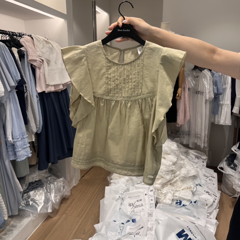 BIEN GARDER韓國直郵㊣東大門實拍女裝新品推薦襯衫蕾絲衫BIEN GARDER襯衫/蕾絲衫圖色2