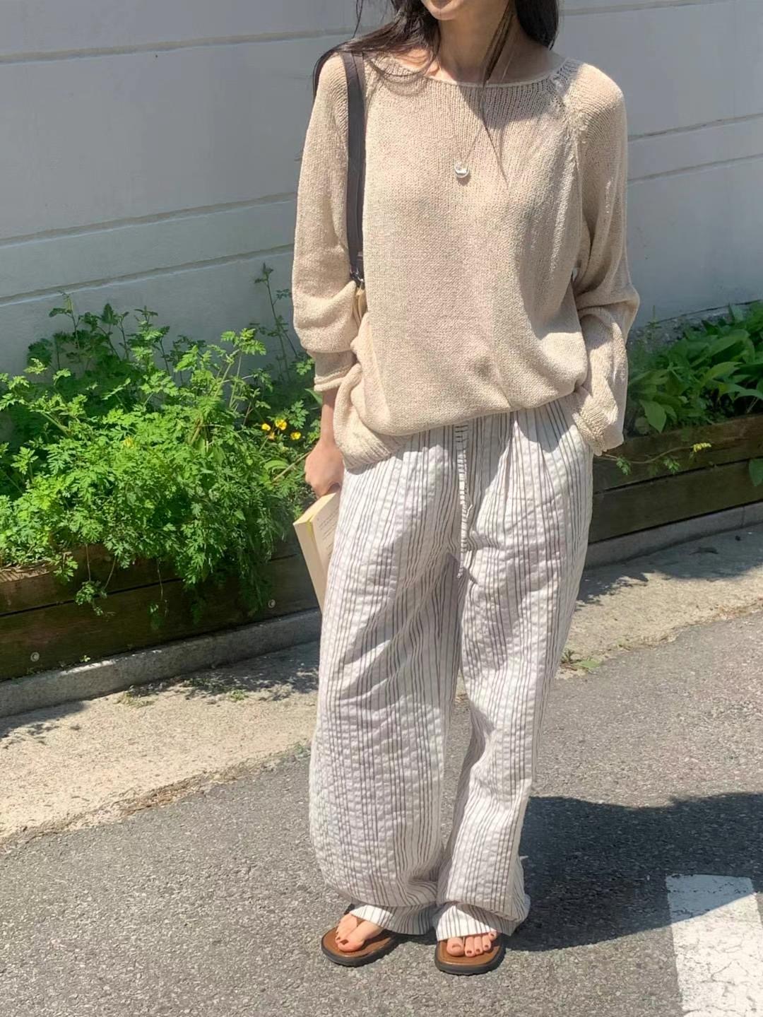 BABY SALON韓國直郵㊣女裝新品熱賣推薦休閑25春夏人氣針織衫BABY SALON針織衫