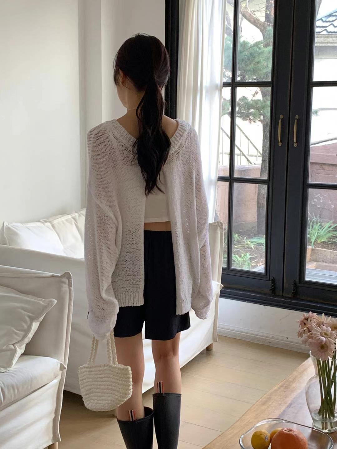 BABY SALON韓國直郵㊣東大門實拍女裝新款休閑25春夏針織衫BABY SALON針織衫