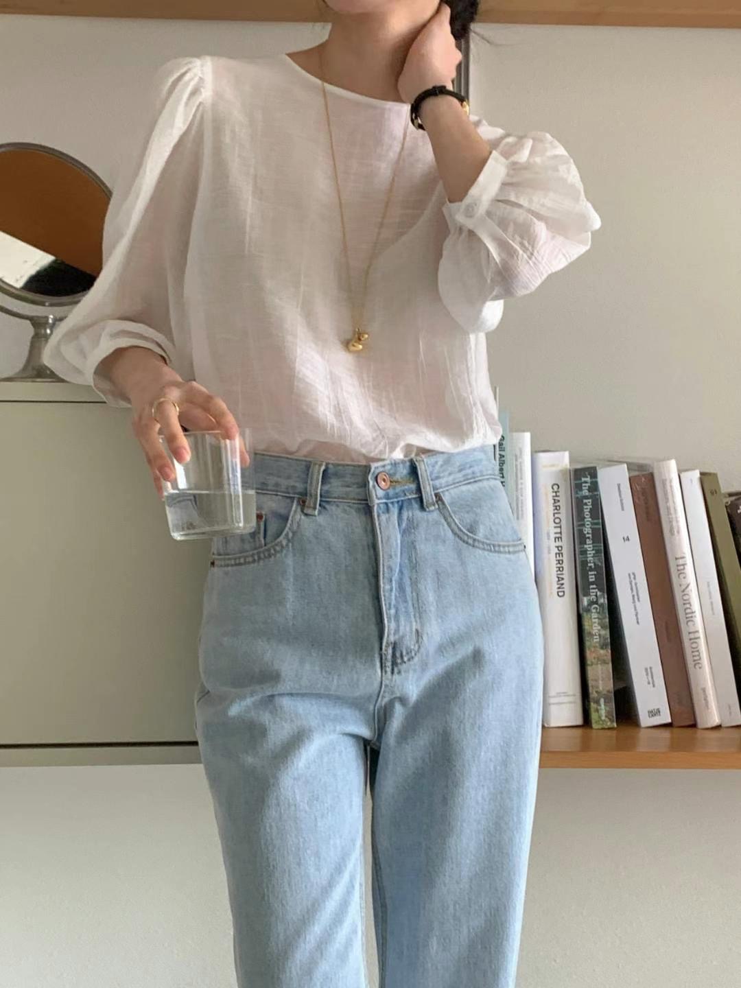 BABY SALON直郵韓國代購㊣女裝新款25春夏熱賣推薦襯衫蕾絲衫BABY SALON襯衫/蕾絲衫