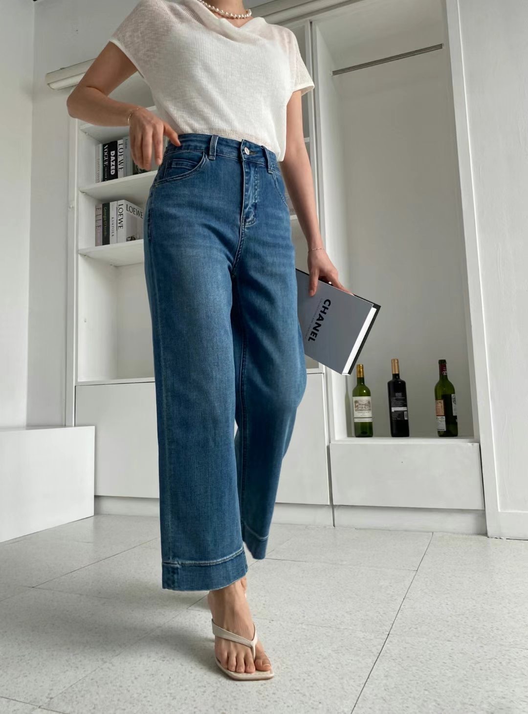 MARFA-말파-T直郵韓國代購㊣女裝新品休閑25春夏熱賣牛仔褲MARFA-T牛仔褲