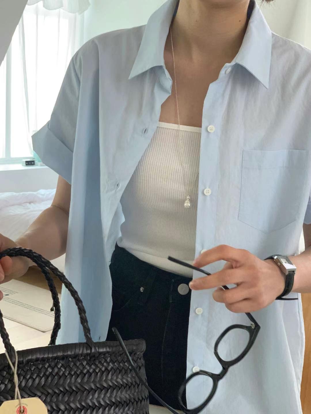 IVORY韓國直郵㊣女裝新品推薦熱賣時尚25春夏人氣襯衫蕾絲衫IVORY襯衫/蕾絲衫