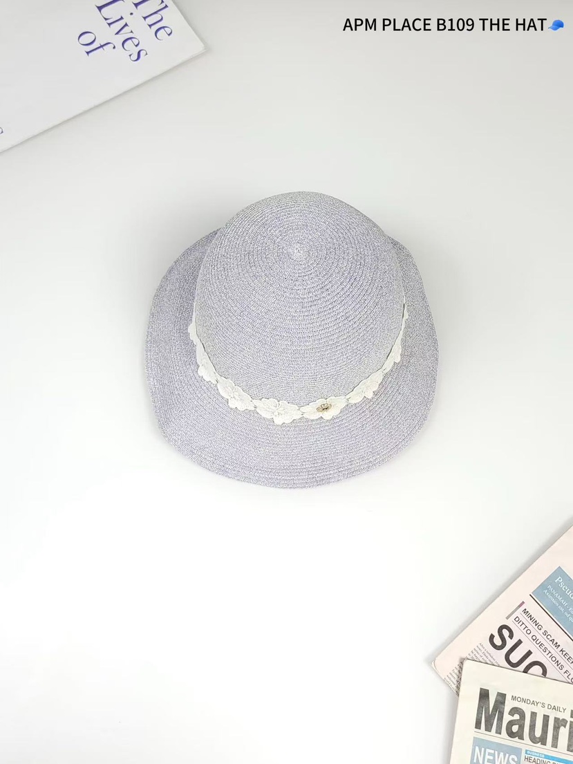 THE HAT-P東大門實拍女士新品25春夏推薦休閑人氣帽子蕾絲花THE HAT帽子