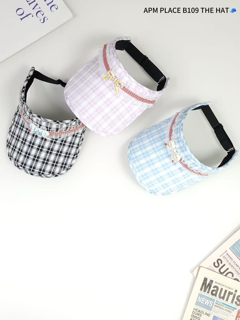 THE HAT-P東大門實拍女士新品熱賣休閑真品人氣帽子格紋蕾絲THE HAT帽子