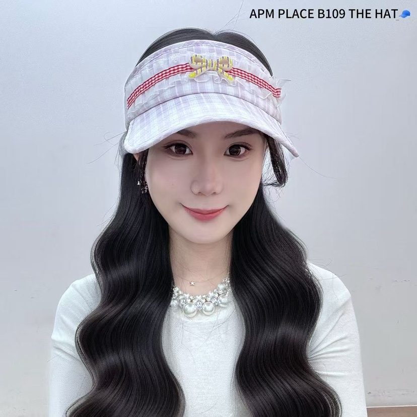 THE HAT-P東大門實拍女士新品熱賣休閑真品人氣帽子格紋蕾絲THE HAT帽子