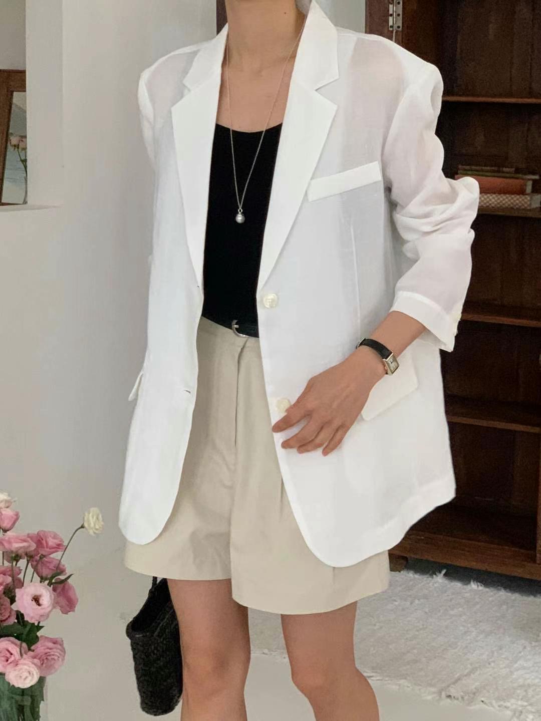 IVORY東大門實拍女士新款推薦25春夏職業熱賣時尚休閑西裝西服IVORY西裝/西服