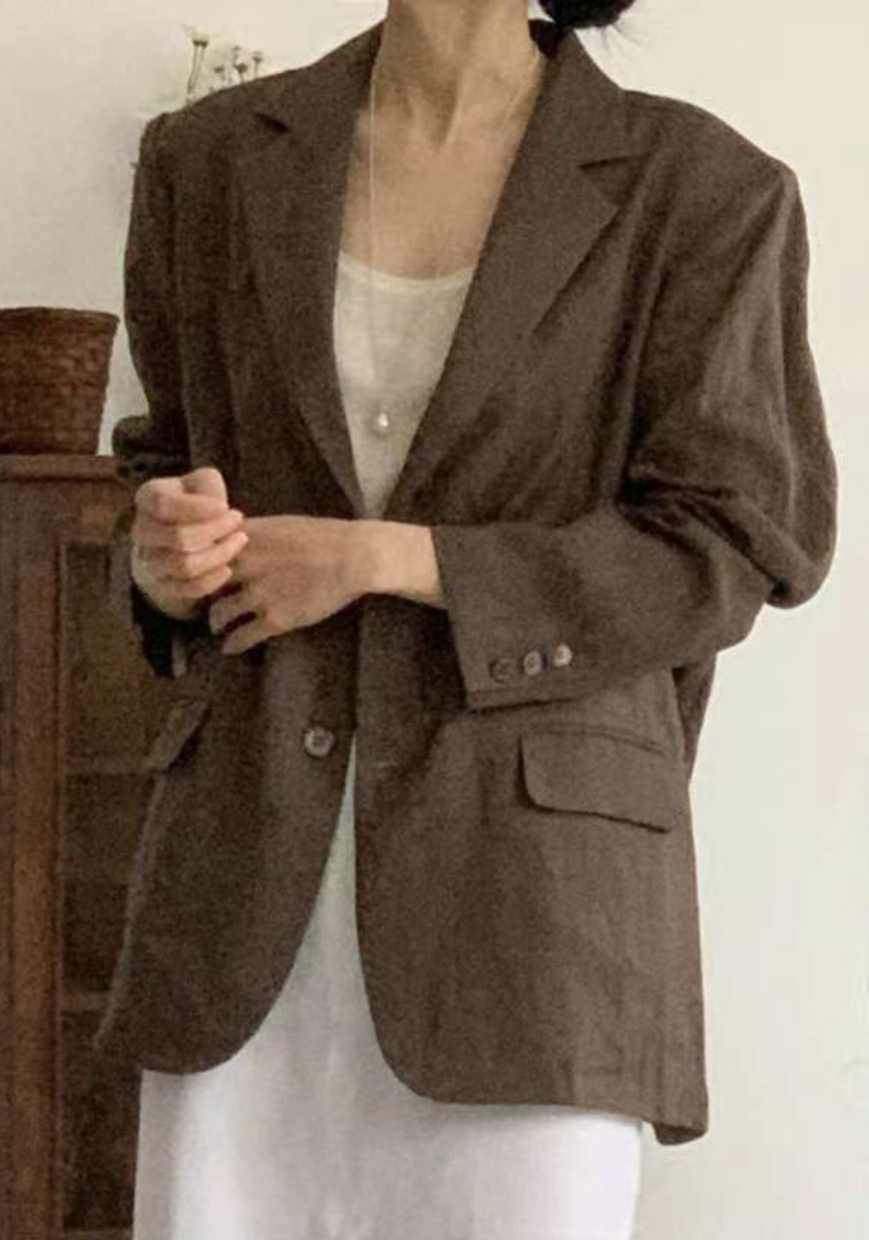 IVORY東大門實拍女士新款推薦25春夏職業熱賣時尚休閑西裝西服IVORY西裝/西服圖色2