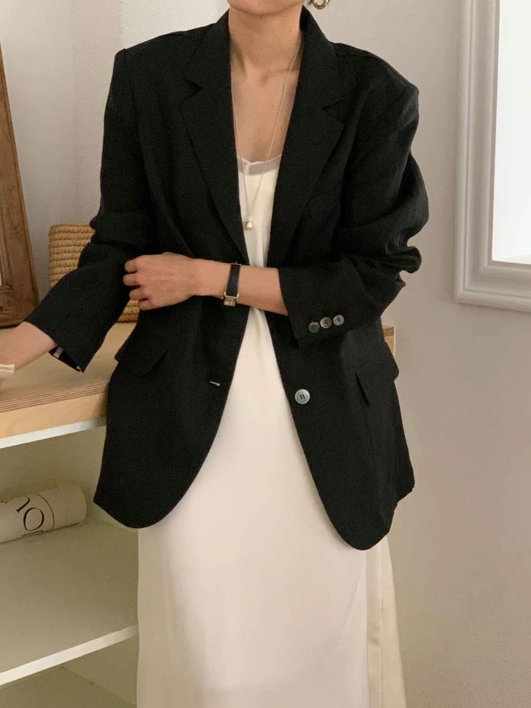 IVORY東大門實拍女士新款推薦25春夏職業熱賣時尚休閑西裝西服IVORY西裝/西服圖色3