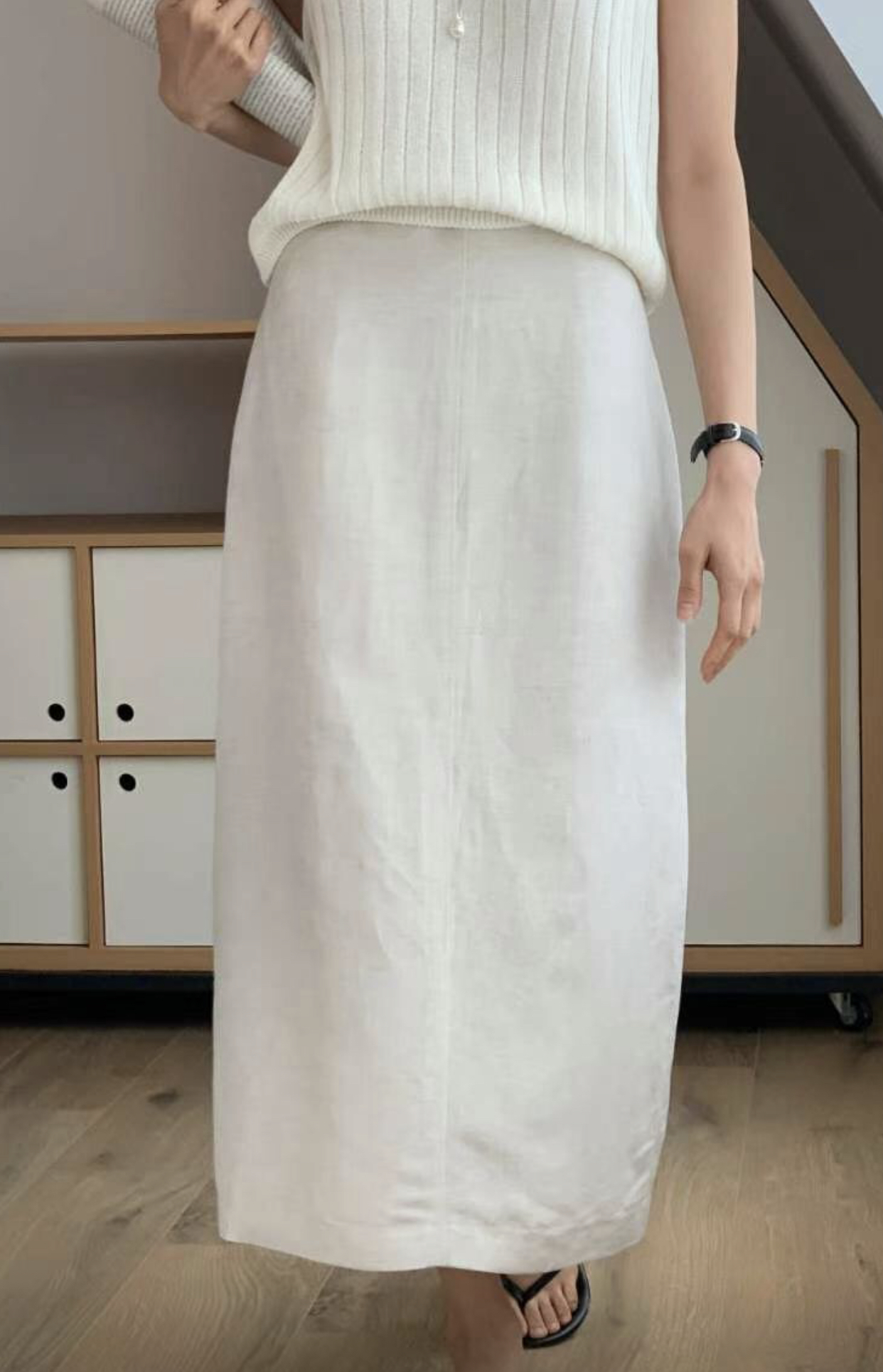 IVORY東大門代購女士新款休閑時尚熱賣人氣職業推薦25春夏長裙IVORY長裙圖色2