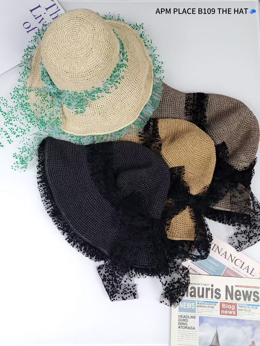 THE HAT-P韓國直郵㊣女裝新品時尚熱賣休閑人氣25春夏帽子蕾絲THE HAT帽子