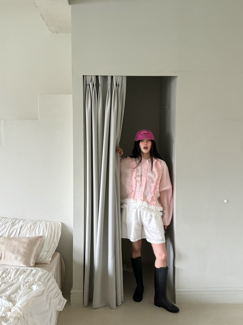 MAISONDEGLORY韓國㊣直郵東大門代購女裝新款時尚夾克條紋連帽MAISON DE GLORY夾克