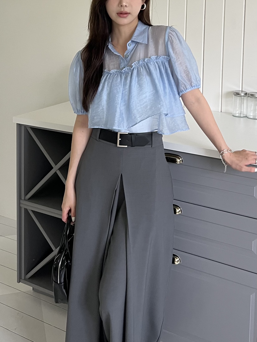 BOLD韓國直郵㊣女裝新品休閑熱賣25春夏人氣推薦襯衫蕾絲衫BOLD襯衫/蕾絲衫