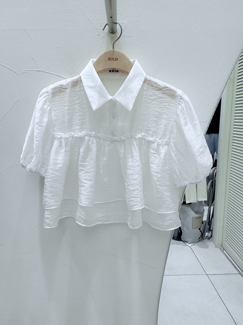 BOLD韓國直郵㊣女裝新品休閑熱賣25春夏人氣推薦襯衫蕾絲衫BOLD襯衫/蕾絲衫