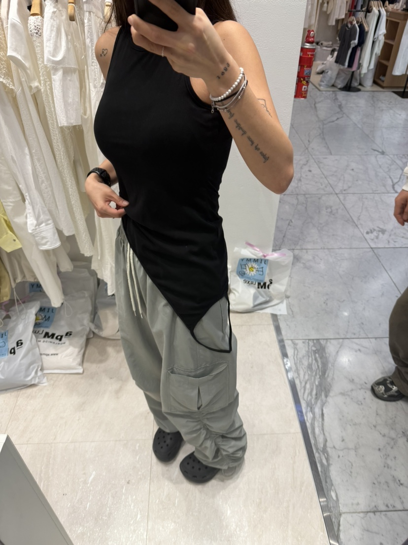 JIMMY韓國㊣直郵東大門代購女裝新品推薦時尚熱賣人氣吊帶背心JIMMY/REMAKE吊帶/背心