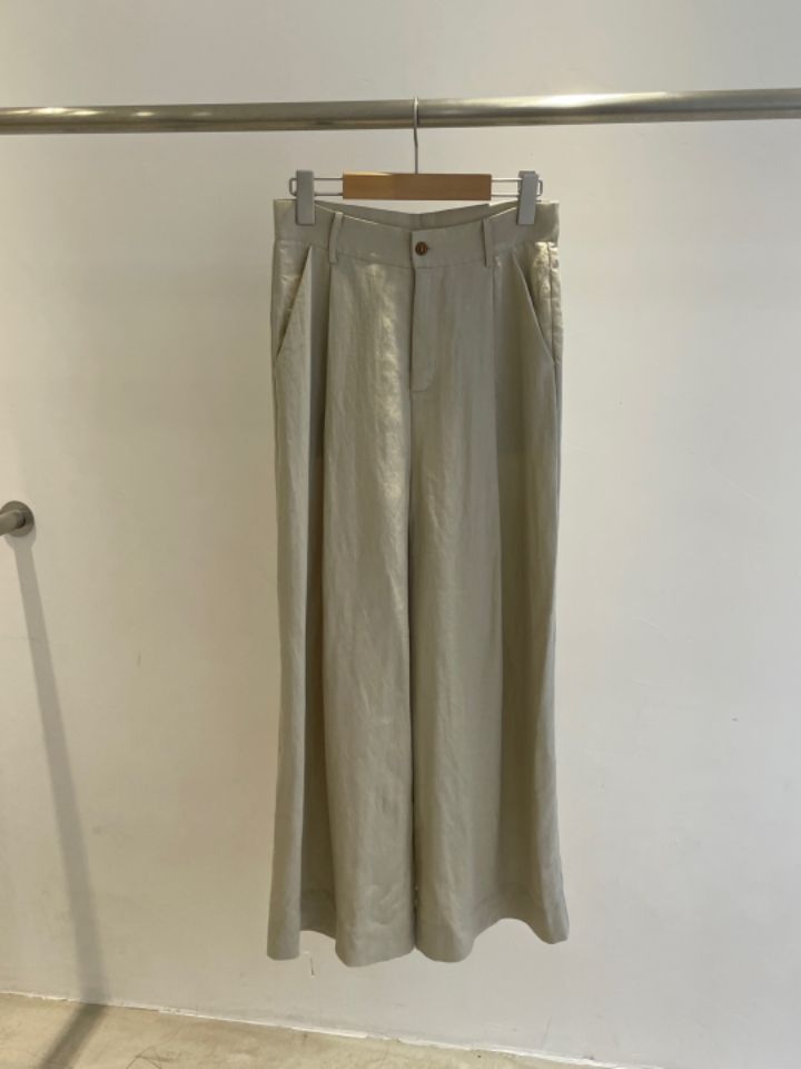 CALLIT韓國直郵㊣東大門實拍女裝新品25春夏時尚休閑褲亞麻CALLIT休閑褲圖色2