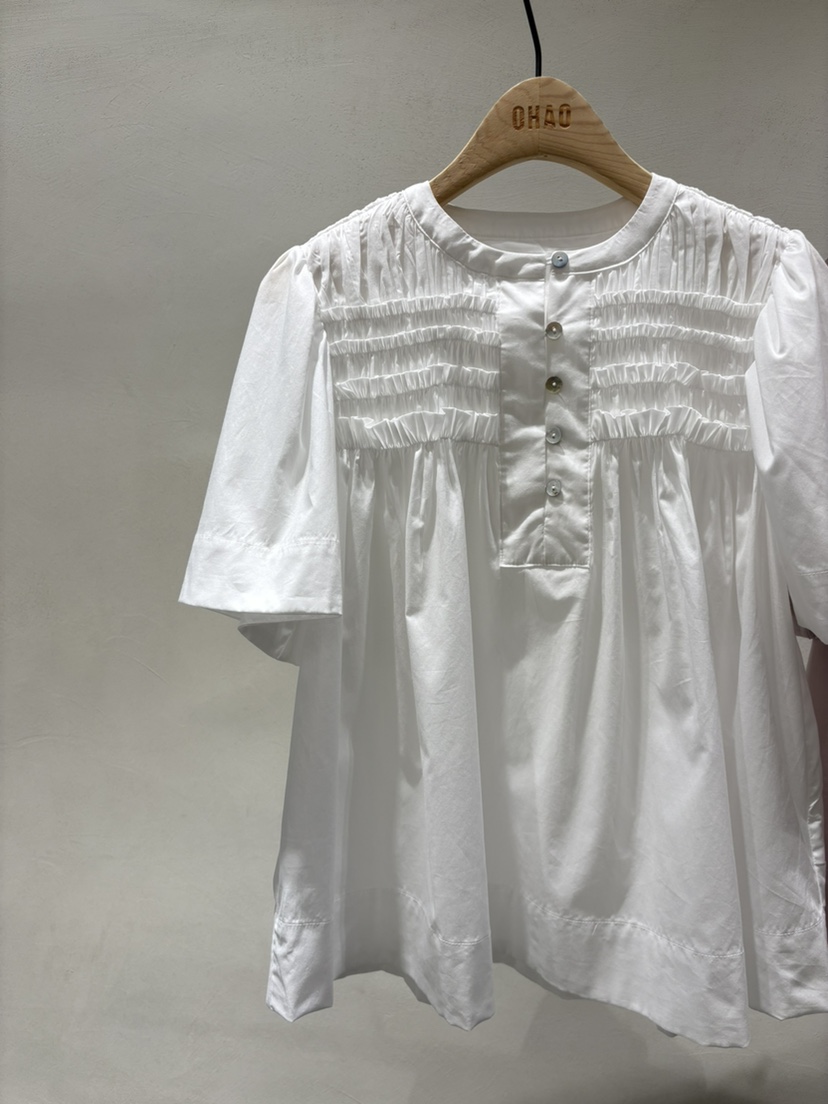 OHAO韓國㊣直郵東大門代購女裝新款熱賣時尚推薦襯衫蕾絲衫OHAO/HA MONG襯衫/蕾絲衫圖色2