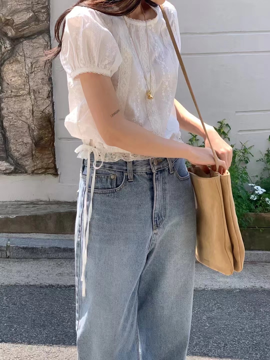 MELMEONT韓國直郵女士新品休閑人氣時尚熱賣職業襯衫蕾絲衫MELMEONT襯衫/蕾絲衫