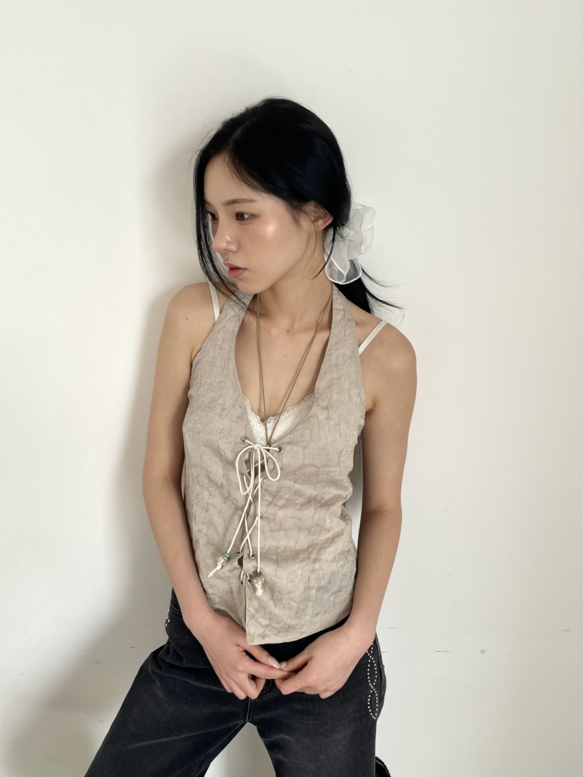 BETWEEN US直郵韓國代購㊣女裝新品熱賣休閑推薦人氣吊帶背心JICJO:SEOUL吊帶/背心