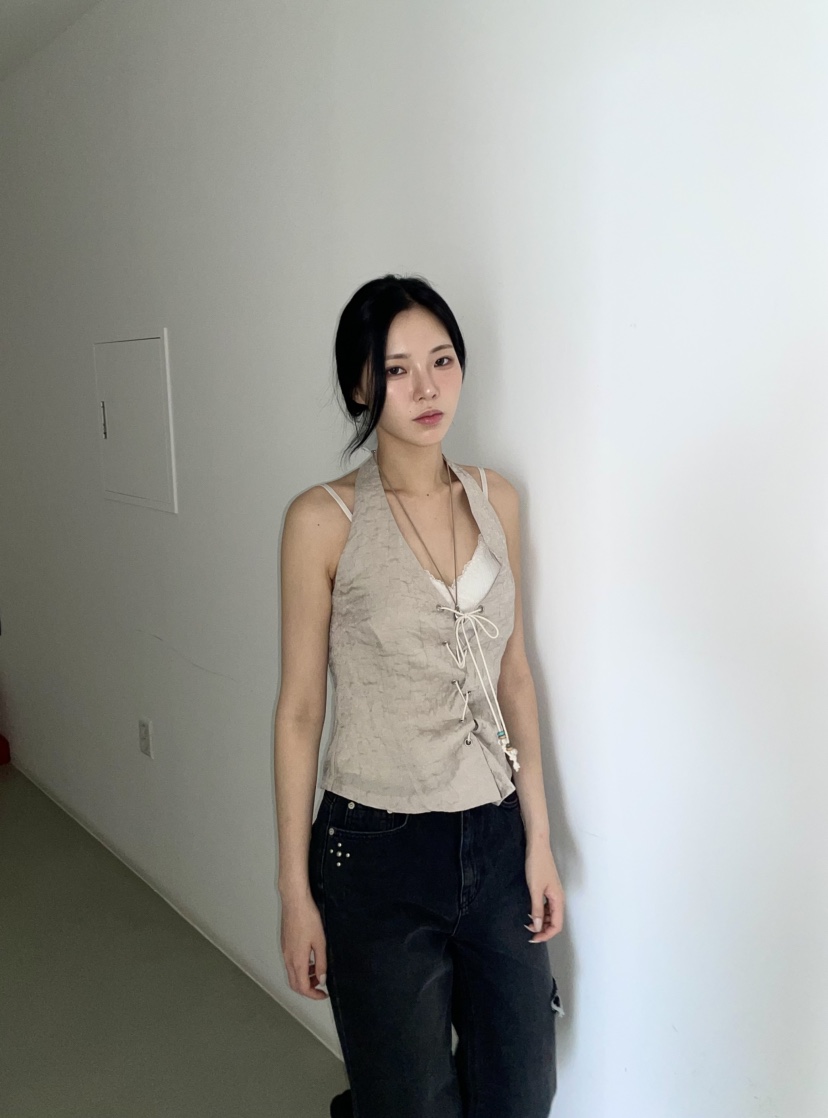 BETWEEN US直郵韓國代購㊣女裝新品熱賣休閑推薦人氣吊帶背心JICJO:SEOUL吊帶/背心