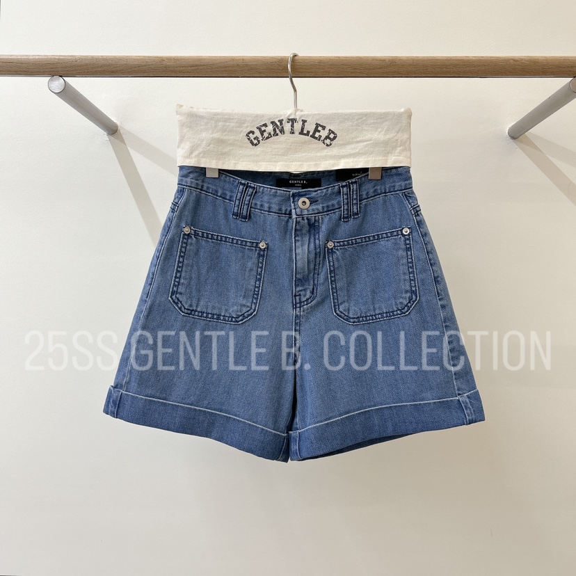 GENTLE B韓國直郵㊣女裝新品時尚25春夏推薦人氣短褲不含腰帶GENTLE B短褲