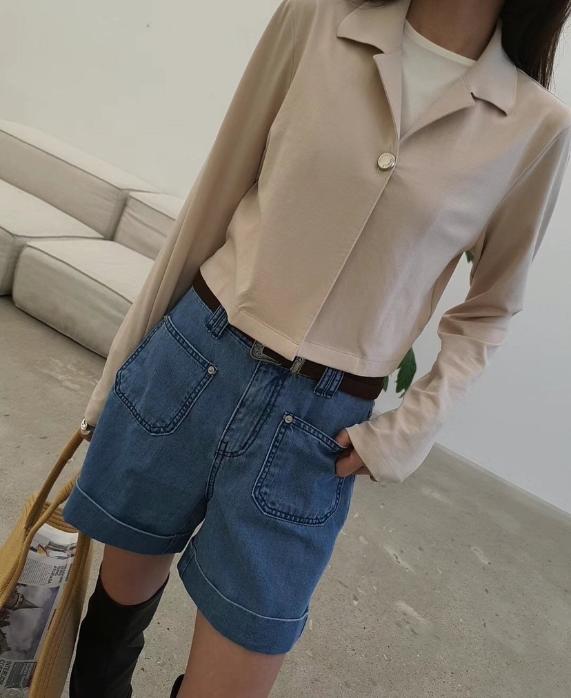 GENTLE B韓國直郵㊣女裝新品時尚25春夏推薦人氣短褲不含腰帶GENTLE B短褲