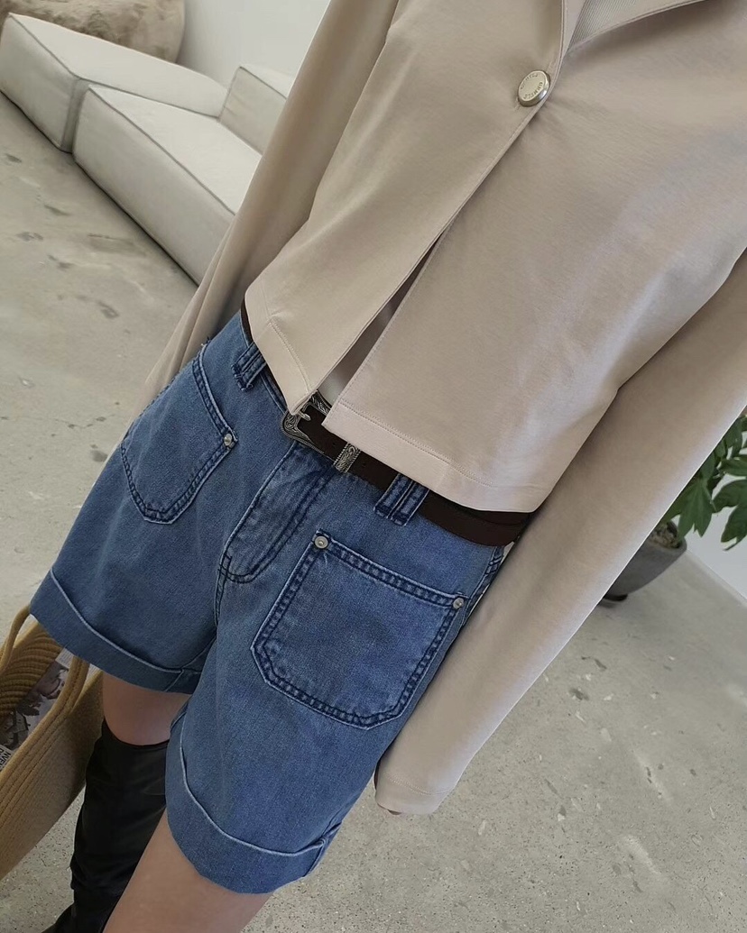 GENTLE B韓國直郵㊣女裝新品時尚25春夏推薦人氣短褲不含腰帶GENTLE B短褲