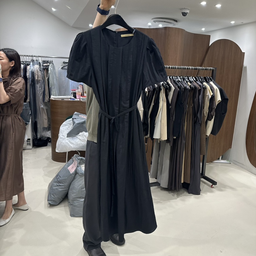 ANDYOUEDITION韓國㊣直郵東大門代購女裝新品熱賣連衣裙含腰繩ANDYOUEDITION連衣裙圖色2