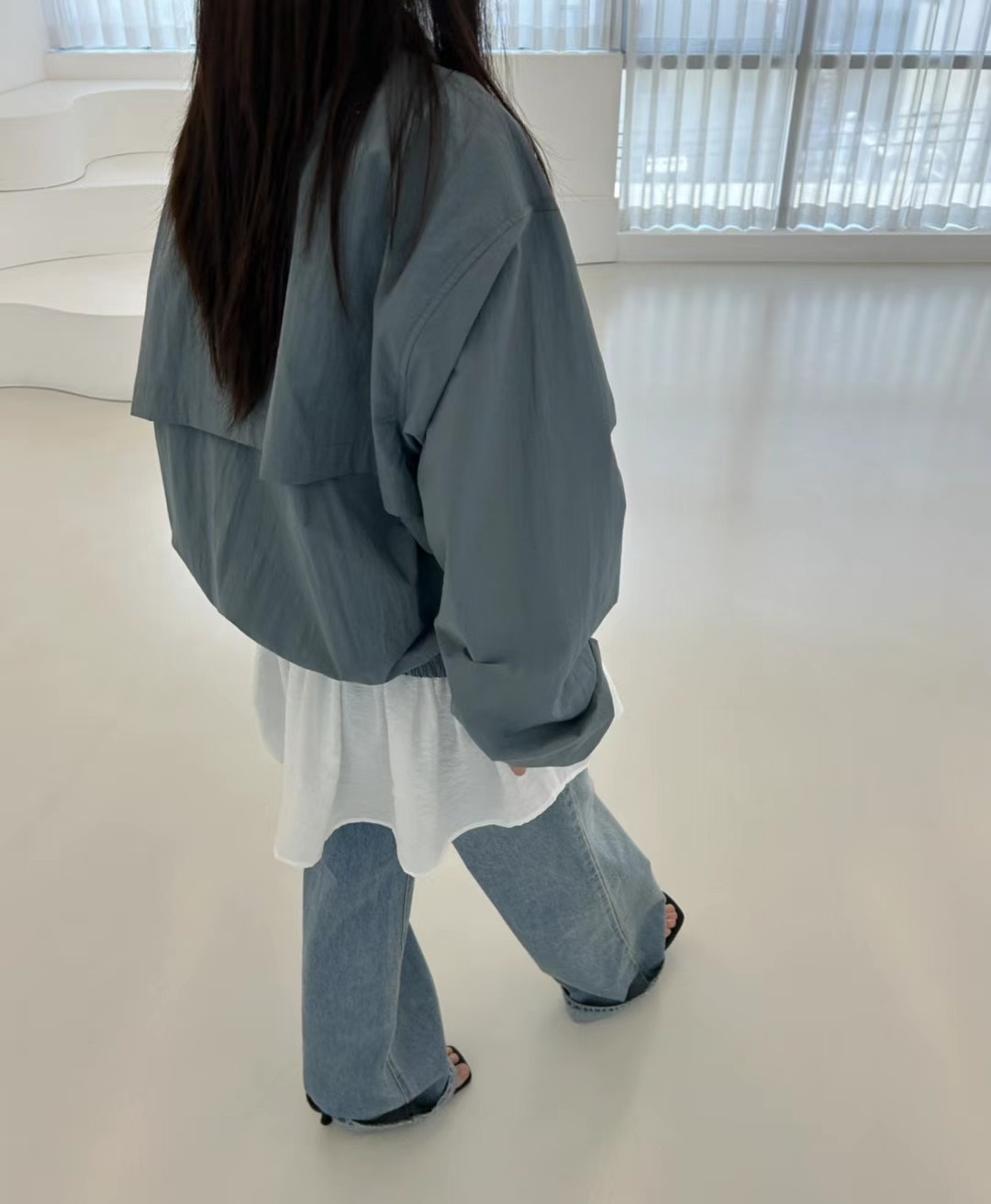 SAGE韓國直郵㊣女裝新品推薦休閑時尚25春夏熱賣人氣夾克尼龍SAGE夾克
