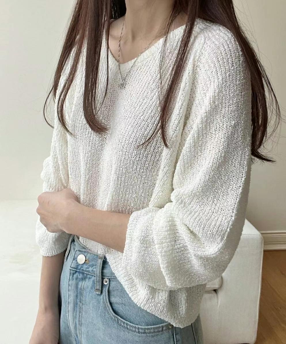 BOUNDARY韓國㊣直郵東大門代購女裝新品25春夏推薦人氣針織衫BOUNDARY針織衫圖色2