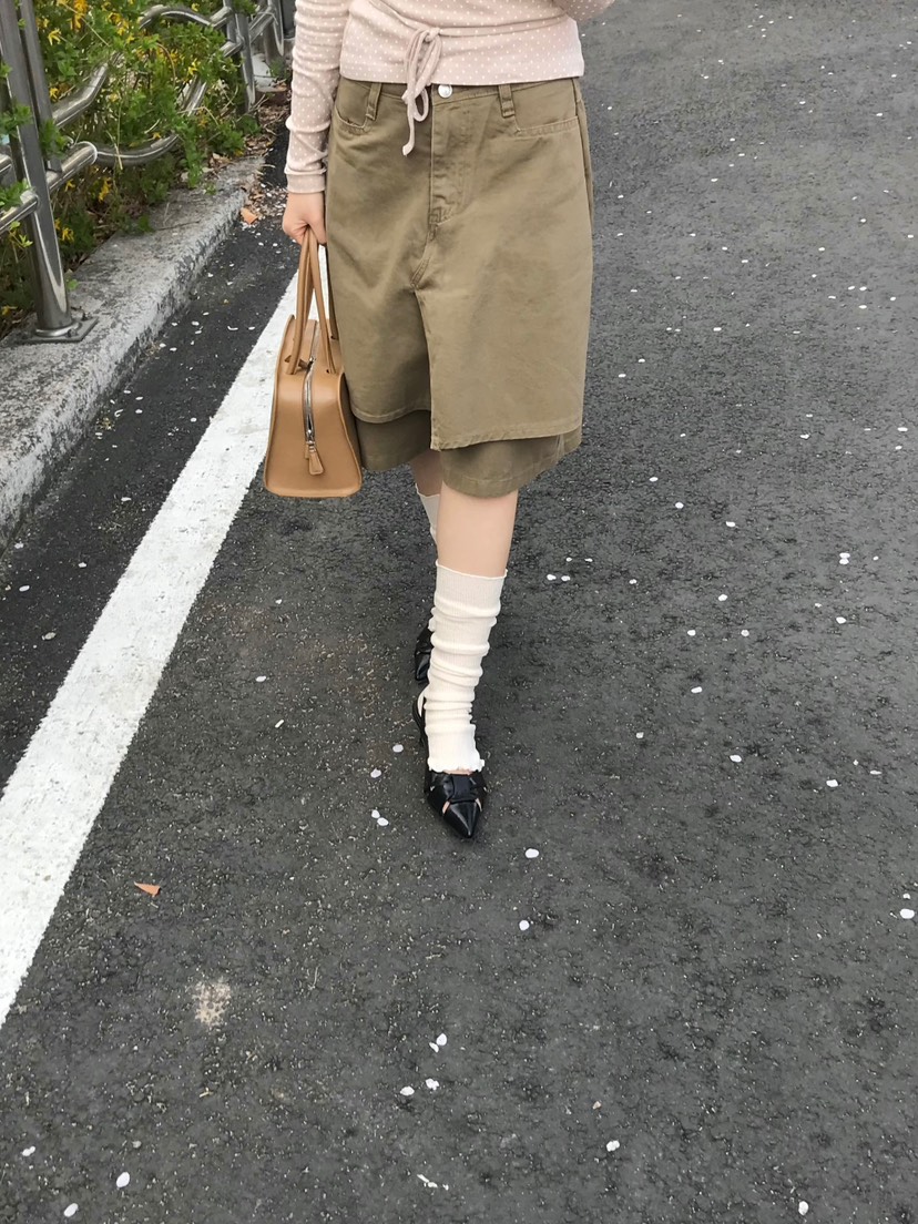 REMEMBER直郵韓國代購㊣女裝新品熱賣人氣25春夏時尚短褲棉質DENALL短褲
