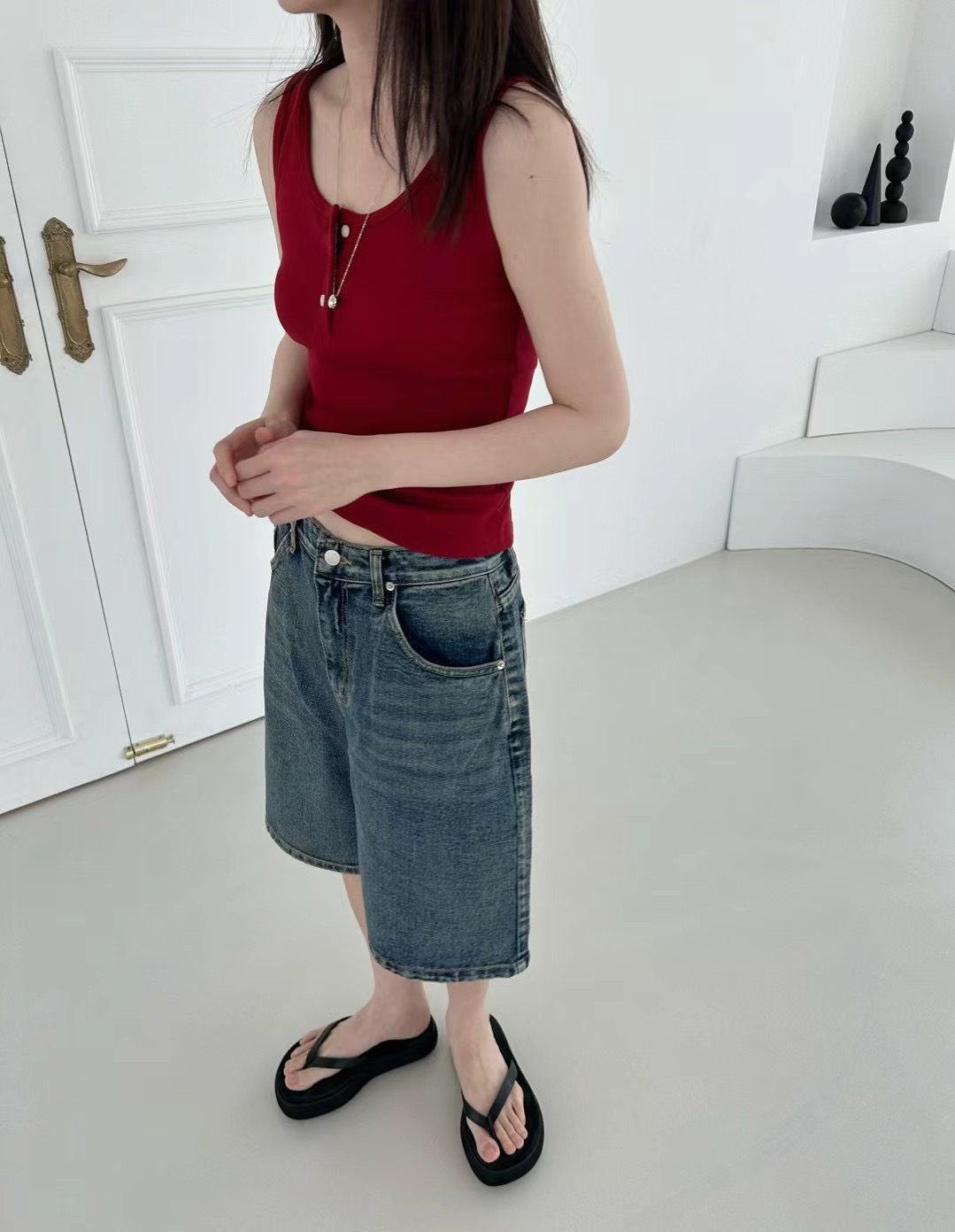SAGE韓國直郵㊣女裝新款人氣休閑推薦時尚熱賣25春夏吊帶背心SAGE吊帶/背心
