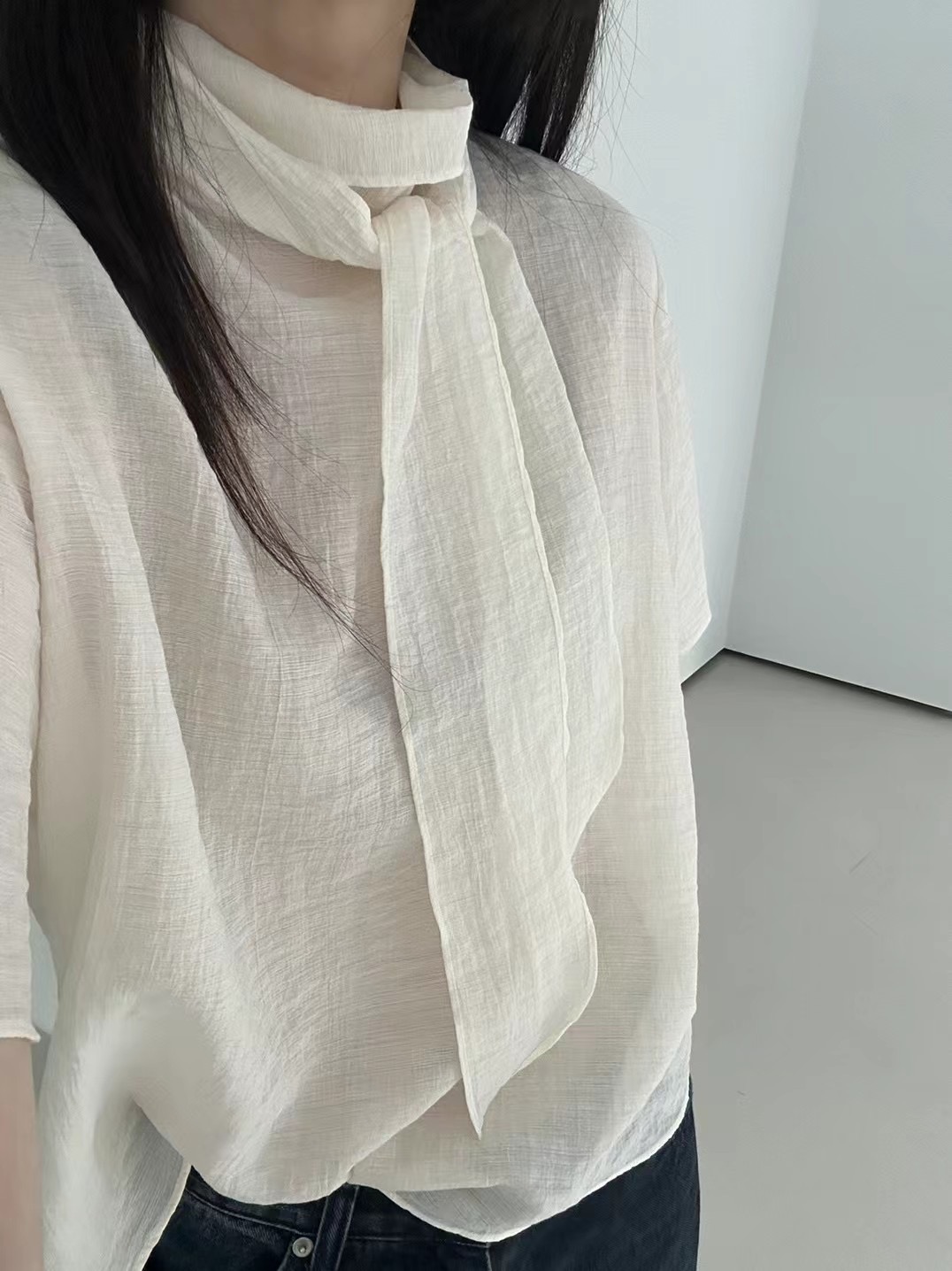 SAGE韓國直郵㊣東大門實拍女裝新款人氣推薦時尚襯衫蕾絲衫SAGE襯衫/蕾絲衫
