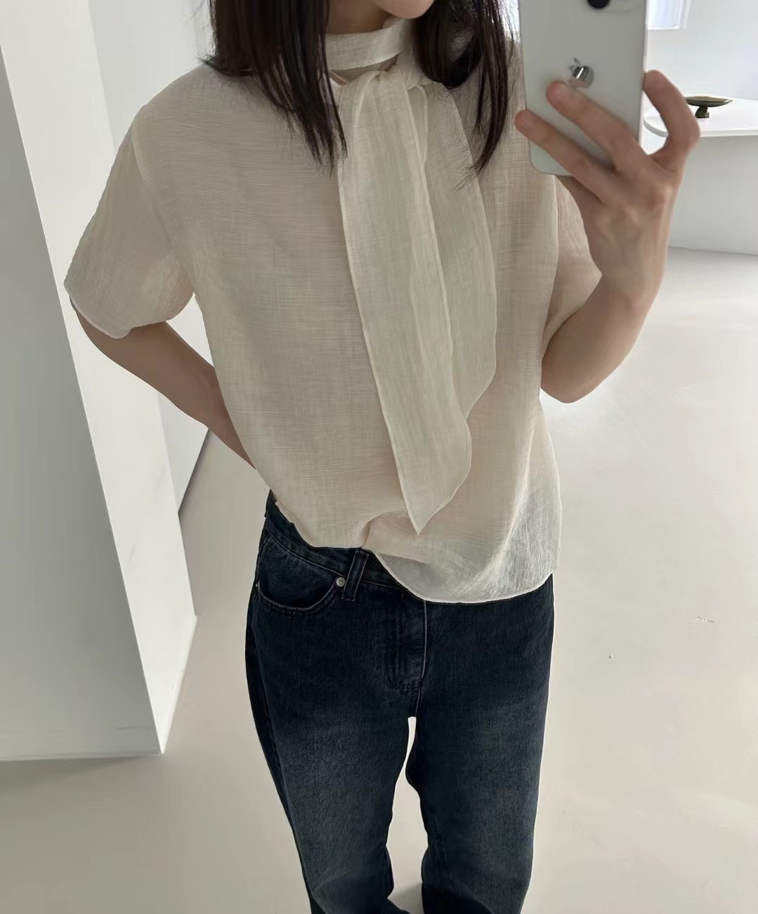 SAGE韓國直郵㊣東大門實拍女裝新款人氣推薦時尚襯衫蕾絲衫SAGE襯衫/蕾絲衫圖色2