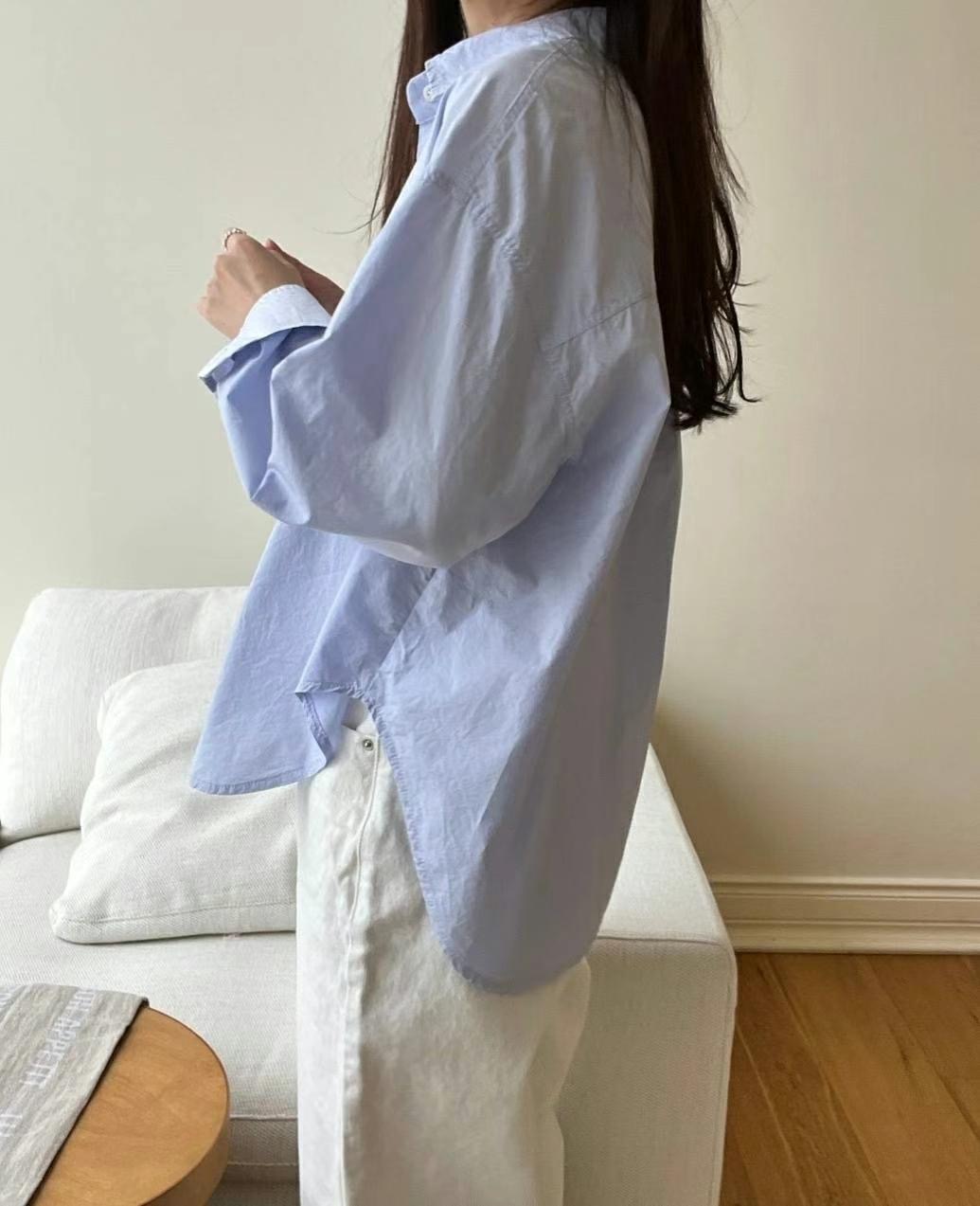 BOUNDARY直郵韓國代購㊣女裝新款休閑推薦25春夏襯衫蕾絲衫BOUNDARY襯衫/蕾絲衫