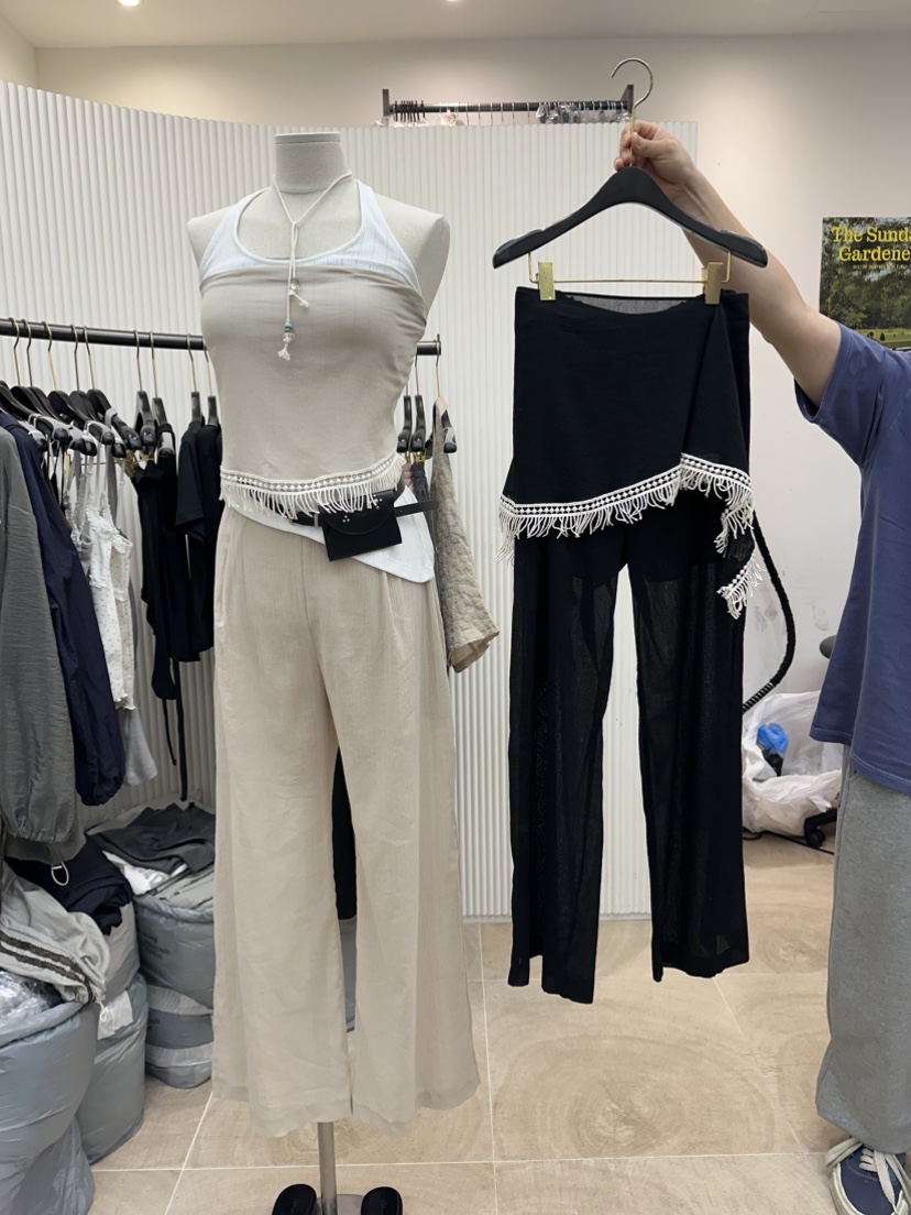 BETWEEN US直郵韓國代購㊣女裝新款時尚25春夏套裝不含腰帶JICJO:SEOUL套裝