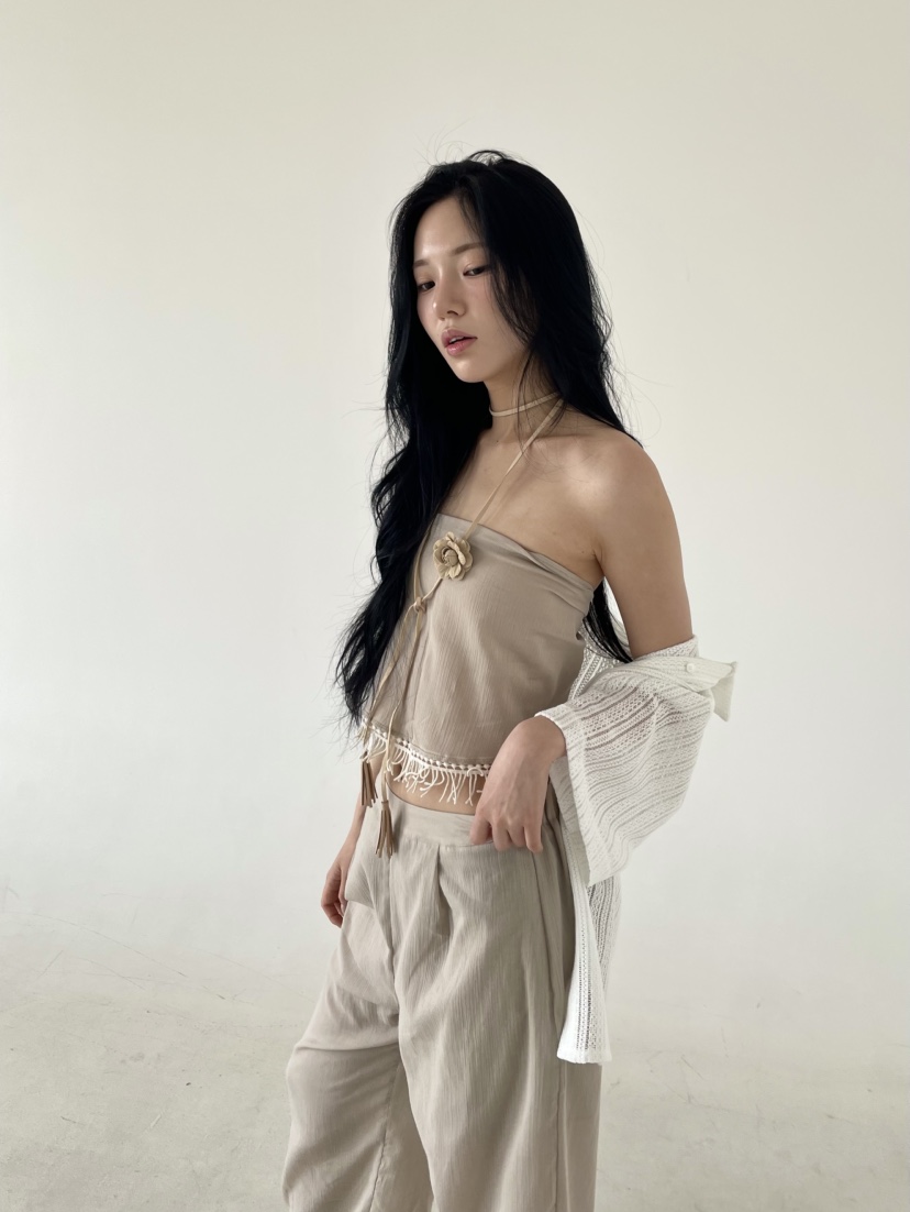 BETWEEN US直郵韓國代購㊣女裝新款時尚25春夏套裝不含腰帶JICJO:SEOUL套裝