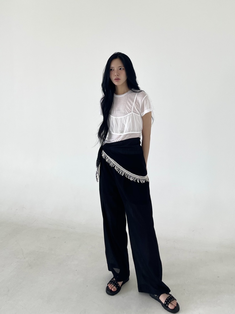 BETWEEN US直郵韓國代購㊣女裝新款時尚25春夏套裝不含腰帶JICJO:SEOUL套裝