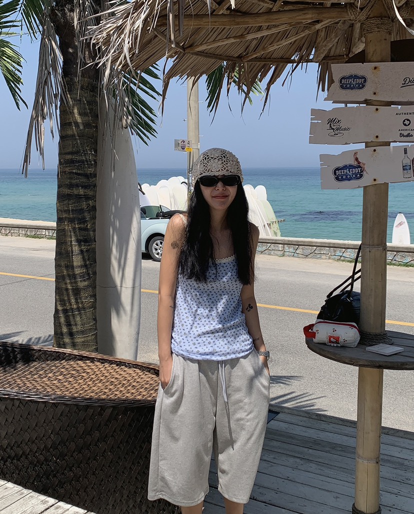 I I直郵韓國代購㊣女裝新款推薦人氣熱賣時尚休閑吊帶背心ITSSONG吊帶/背心