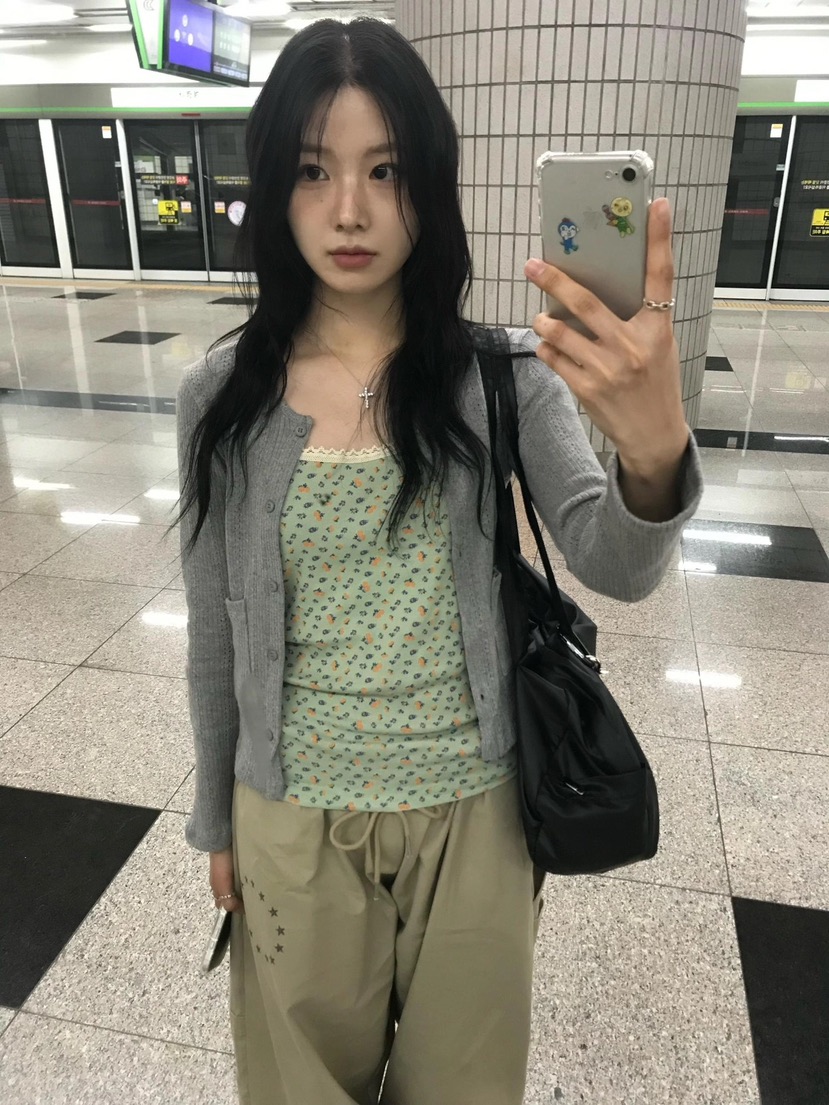 I I直郵韓國代購㊣女裝新款推薦人氣熱賣時尚休閑吊帶背心ITSSONG吊帶/背心